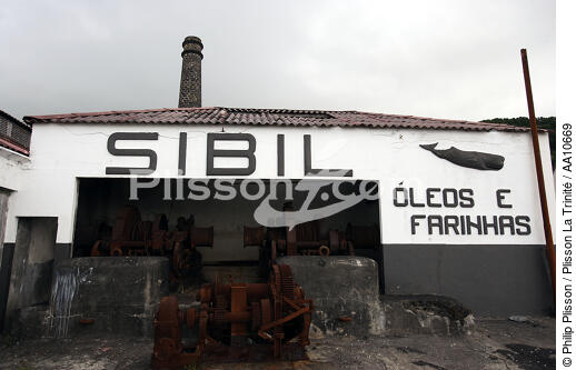 Old whaling factory on the Pico island in the Azores. - © Philip Plisson / Plisson La Trinité / AA10669 - Photo Galleries - Portugal