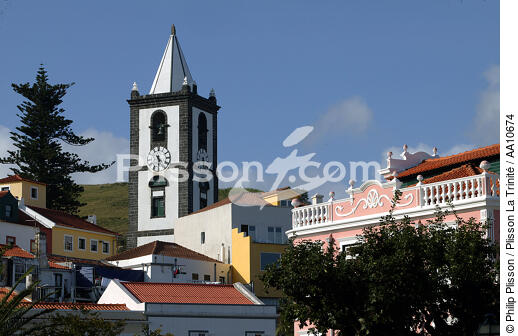 Petite église à Horta aux Açores. - © Philip Plisson / Plisson La Trinité / AA10674 - Nos reportages photos - Faial