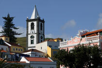 Petite église à Horta aux Açores. © Philip Plisson / Plisson La Trinité / AA10674 - Nos reportages photos - Monument religieux