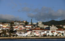 La ville d' Horta aux Açores. © Philip Plisson / Plisson La Trinité / AA10692 - Nos reportages photos - Portugal