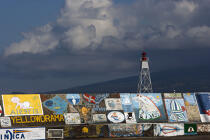La digue du port d' Horta aux Açores. © Philip Plisson / Plisson La Trinité / AA10742 - Nos reportages photos - Açores [les]