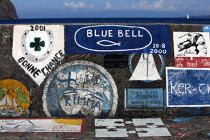 La digue du port d' Horta aux Açores. © Philip Plisson / Plisson La Trinité / AA10744 - Nos reportages photos - Ile [Por]