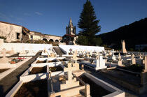 Le cimetière d'Horta aux Açores. © Philip Plisson / Plisson La Trinité / AA10745 - Nos reportages photos - Portugal