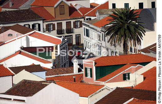 Horta in the Azores. - © Philip Plisson / Plisson La Trinité / AA10769 - Photo Galleries - Roof