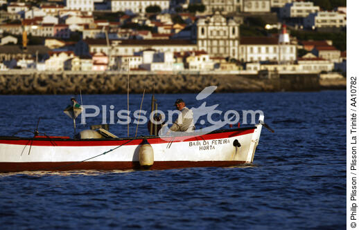 Whaling boat in the Horta harbour in the Azores. - © Philip Plisson / Plisson La Trinité / AA10782 - Photo Galleries - Horta