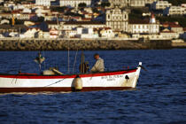 Whaling boat in the Horta harbour in the Azores. © Philip Plisson / Plisson La Trinité / AA10782 - Photo Galleries - Town
