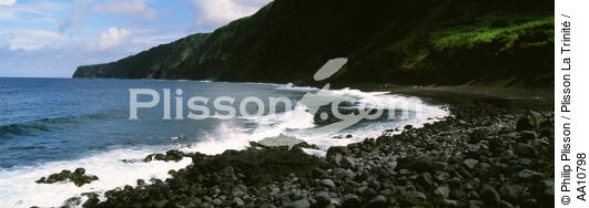 Côte de l' île Faial aux Açores. - © Philip Plisson / Plisson La Trinité / AA10798 - Nos reportages photos - Rocher