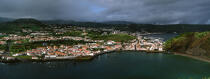 Vue sur la ville d'Horta aux Açores. © Philip Plisson / Plisson La Trinité / AA10800 - Nos reportages photos - Ville