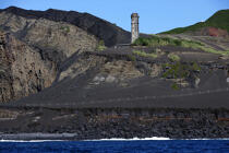 La pointe Dos Capelinhos sur Faial aux Açores. © Philip Plisson / Plisson La Trinité / AA10883 - Nos reportages photos - Portugal