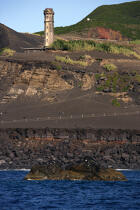 La pointe Dos Capelinhos sur Faial aux Açores. © Philip Plisson / Plisson La Trinité / AA10884 - Nos reportages photos - Portugal
