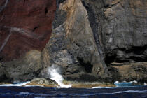 La pointe Dos Capelinhos sur Faial aux Açores. © Philip Plisson / Pêcheur d’Images / AA10891 - Nos reportages photos - Açores [les]