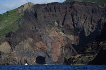 La pointe Dos Capelinhos sur Faial aux Açores. © Philip Plisson / Plisson La Trinité / AA10892 - Nos reportages photos - Portugal
