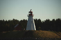 Canadian lighthouse view from Lubec in the State of Maine. © Philip Plisson / Plisson La Trinité / AA10901 - Photo Galleries - Maine