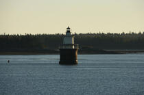 Le phare de Lubec dans l'Etat du Maine. © Philip Plisson / Plisson La Trinité / AA10902 - Nos reportages photos - Couleurs d'Automne en Nouvelle Angleterre