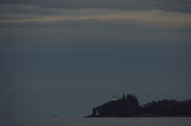 Le phare Owls Head Light dans le Maine. © Philip Plisson / Plisson La Trinité / AA10904 - Nos reportages photos - Crépuscule