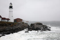 Le phare de Portland dans le Maine. © Philip Plisson / Plisson La Trinité / AA10908 - Nos reportages photos - Etats-Unis