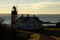 Le phare de Quoddy Head dans l'Etat du Maine. © Philip Plisson / Plisson La Trinité / AA10909 - Nos reportages photos - Phare [Maine]