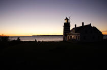 Quoddy Head lighthouse in the State Maine. © Philip Plisson / Plisson La Trinité / AA10910 - Photo Galleries - Calm sea