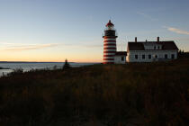 Le phare de Quoddy Head dans l'Etat du Maine. © Philip Plisson / Plisson La Trinité / AA10914 - Nos reportages photos - Phare [Maine]