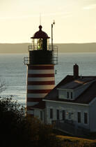 Le phare de Quoddy Head dans l'Etat du Maine. © Philip Plisson / Plisson La Trinité / AA10918 - Nos reportages photos - Quoddy Head