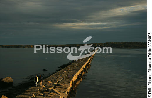 Rockland Breakwater lighth in the State of Maine. - © Philip Plisson / Plisson La Trinité / AA10928 - Photo Galleries - New England