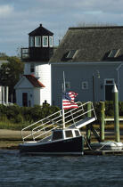 Le phare de Hyannis dans le Massachusetts. © Philip Plisson / Plisson La Trinité / AA10950 - Nos reportages photos - Elément d'un bateau