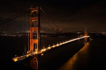 Le pont du Golden Gate en baie de San Francisco. © Philip Plisson / Plisson La Trinité / AA11179 - Nos reportages photos - Pont