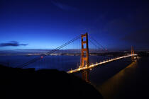 Le pont du Golden Gate en baie de San Francisco. © Philip Plisson / Plisson La Trinité / AA11182 - Nos reportages photos - Golden Gate