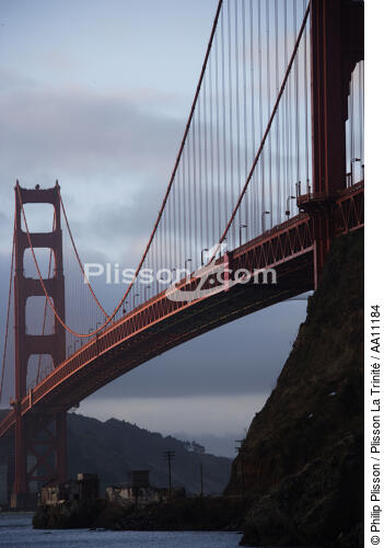 Le pont du Golden Gate en baie de San Francisco. - © Philip Plisson / Plisson La Trinité / AA11184 - Nos reportages photos - Pont suspendu