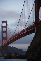 Le pont du Golden Gate en baie de San Francisco. © Philip Plisson / Plisson La Trinité / AA11184 - Nos reportages photos - Etats-Unis