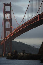 Le pont du Golden Gate en baie de San Francisco. © Philip Plisson / Plisson La Trinité / AA11185 - Nos reportages photos - Golden Gate