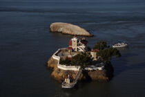 East Brother Island in the San Francisco bay. © Philip Plisson / Plisson La Trinité / AA11215 - Photo Galleries - American Lighthouses