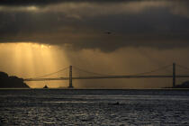 Lumière sur le Golden Gate. © Philip Plisson / Plisson La Trinité / AA11250 - Nos reportages photos - Nuage