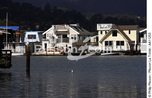 House in Sausalito. - © Philip Plisson / Plisson La Trinité / AA11253 - Photo Galleries - San Francisco bay
