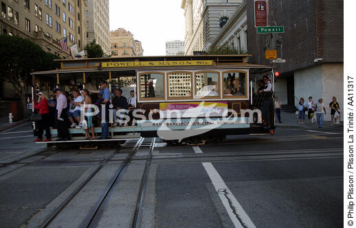 Tramway in San Francisco. - © Philip Plisson / Plisson La Trinité / AA11317 - Photo Galleries - California