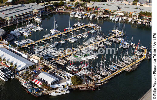 Port in Miami. - © Philip Plisson / Plisson La Trinité / AA11376 - Photo Galleries - Pleasure and Cruising Monohulls