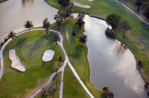 Golf à Miami. © Philip Plisson / Plisson La Trinité / AA11379 - Nos reportages photos - Sport non nautique