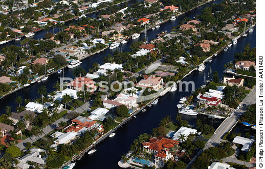 Houses in Miami. - © Philip Plisson / Plisson La Trinité / AA11400 - Photo Galleries - Florida