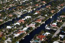 Houses in Miami. © Philip Plisson / Plisson La Trinité / AA11400 - Photo Galleries - Town [Florida]