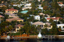 Maisons sur les côtes de Miami. © Philip Plisson / Plisson La Trinité / AA11424 - Nos reportages photos - Etats-Unis