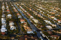 Maisons sur les côtes de Miami. © Philip Plisson / Plisson La Trinité / AA11431 - Nos reportages photos - Flore