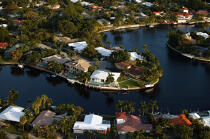 Maisons sur les côtes de Miami. © Philip Plisson / Plisson La Trinité / AA11433 - Nos reportages photos - Thalassothérapie
