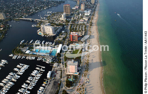 Paysage littoral de Miami. - © Philip Plisson / Plisson La Trinité / AA11443 - Nos reportages photos - Miami