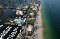 Paysage littoral de Miami. © Philip Plisson / Plisson La Trinité / AA11443 - Nos reportages photos - Ville