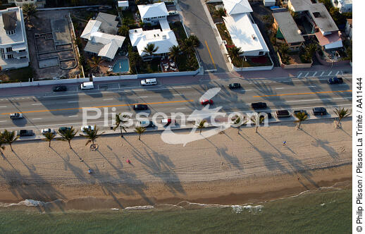 Paysage littoral de Miami. - © Philip Plisson / Plisson La Trinité / AA11444 - Nos reportages photos - Voiture
