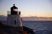 Le phare de Castle Hill Light à Newport. © Philip Plisson / Plisson La Trinité / AA11447 - Nos reportages photos - Phare [Rhode Island]