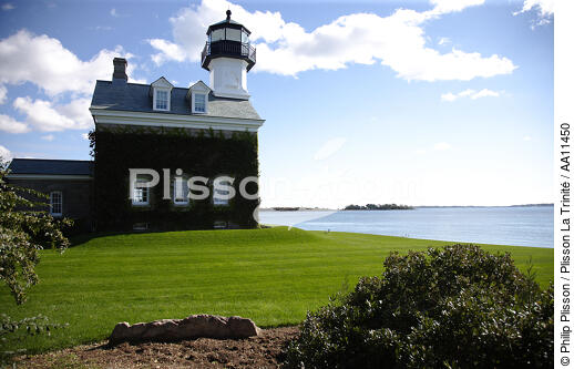 Phare dans le Connecticut. - © Philip Plisson / Plisson La Trinité / AA11450 - Nos reportages photos - Plante