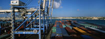 Containers on the port of Malta. © Philip Plisson / Plisson La Trinité / AA11456 - Photo Galleries - CMA CGM Marco Polo