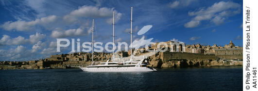 Le Ponant à Malte. - © Philip Plisson / Plisson La Trinité / AA11461 - Nos reportages photos - Rocher