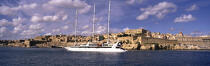 The Ponant in Malta. © Philip Plisson / Plisson La Trinité / AA11468 - Photo Galleries - Blue sky